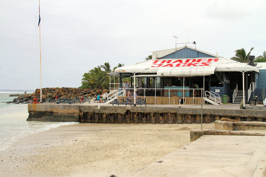 Trader Jack's on Avarua Harbour.